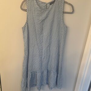 Blue Gingham Women’s Dress